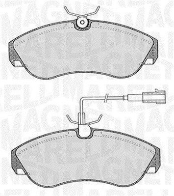 MAGNETI MARELLI Piduriklotsi komplekt,ketaspidur 363916060185